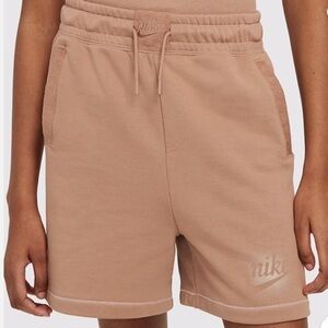 Nike Tan Brown Women's medium Sportswear Essential French Terry Shorts